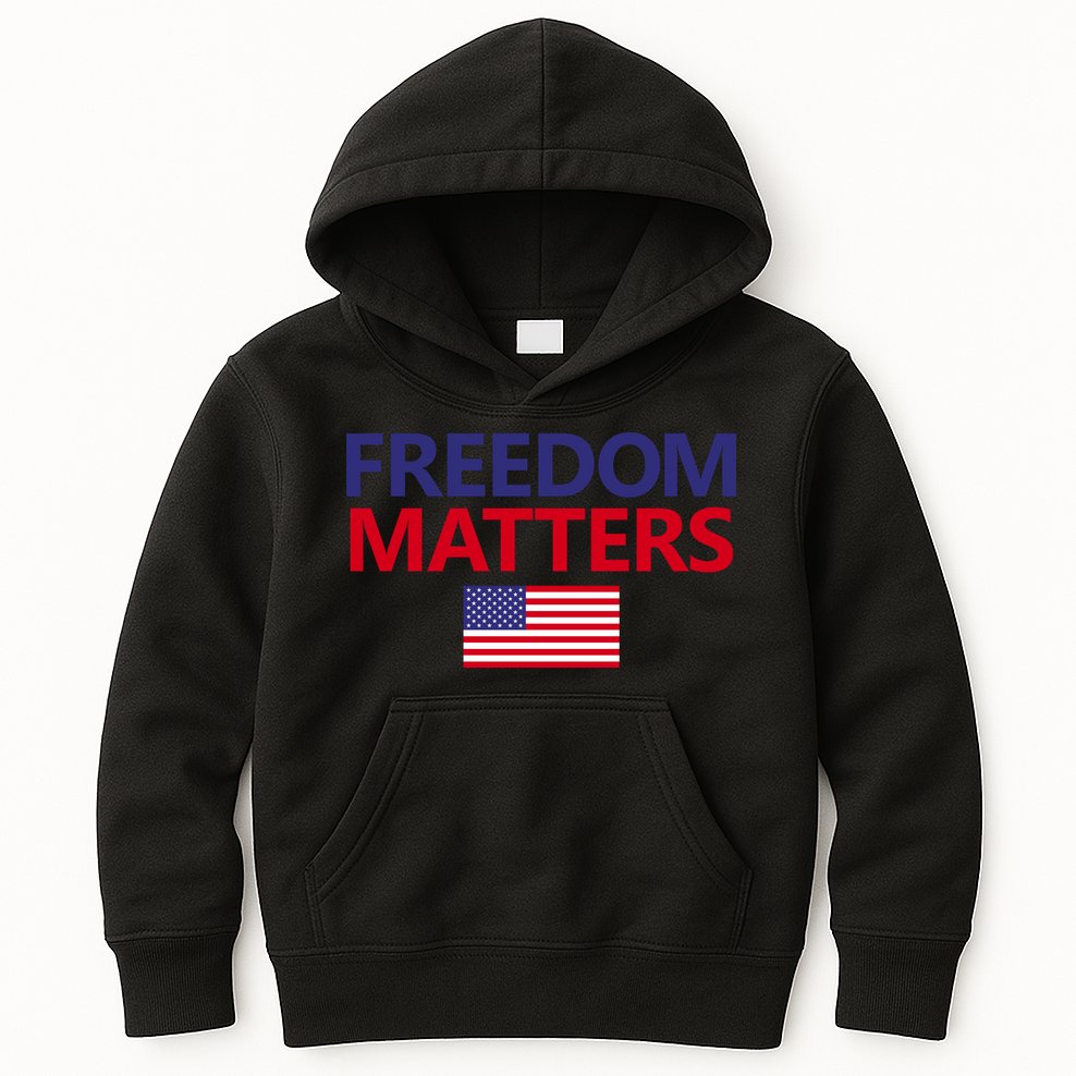Freedom Matters USA Flag Kids Hoodie