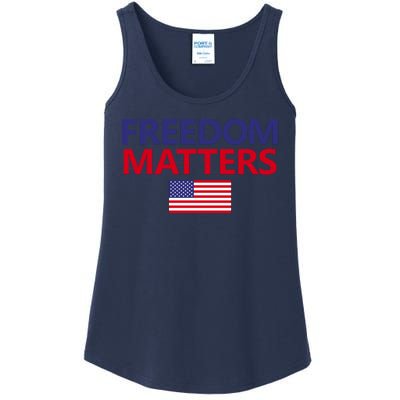 Freedom Matters USA Flag Ladies Essential Tank