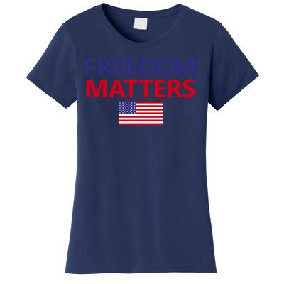 Freedom Matters USA Flag Women's T-Shirt