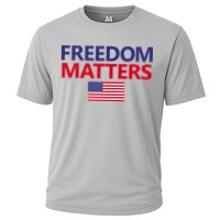Freedom Matters USA Flag Cooling Performance Crew T-Shirt