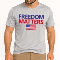 Freedom Matters USA Flag Cooling Performance Crew T-Shirt