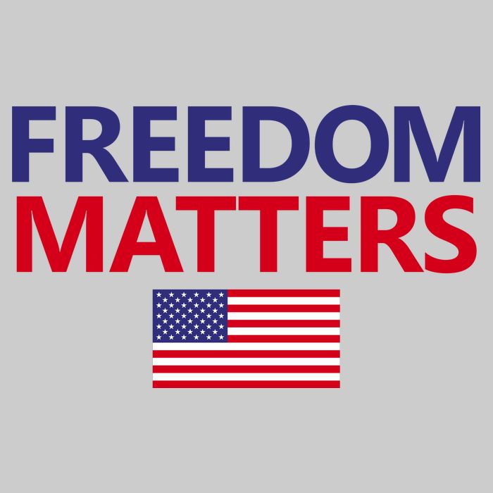 Freedom Matters USA Flag Cooling Performance Crew T-Shirt