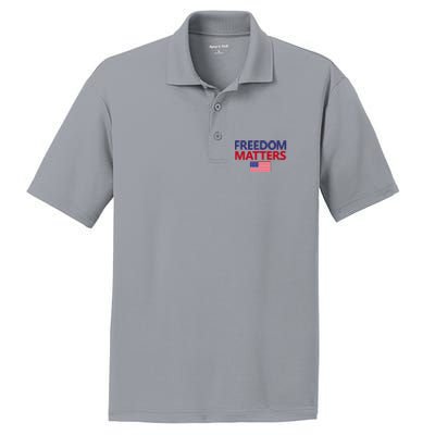 Freedom Matters USA Flag PosiCharge RacerMesh Polo