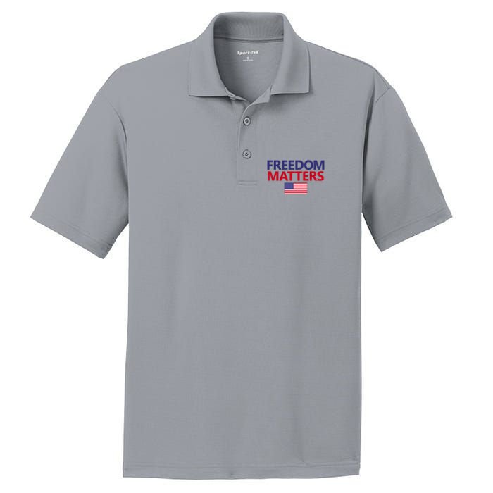 Freedom Matters USA Flag PosiCharge RacerMesh Polo