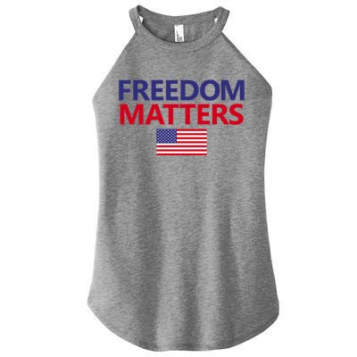 Freedom Matters USA Flag Women’s Perfect Tri Rocker Tank