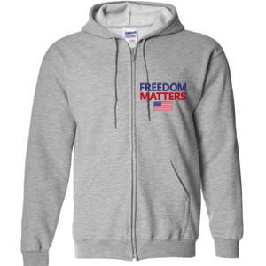 Freedom Matters USA Flag Full Zip Hoodie