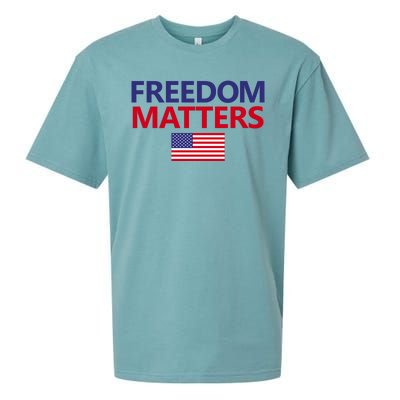 Freedom Matters USA Flag Sueded Cloud Jersey T-Shirt