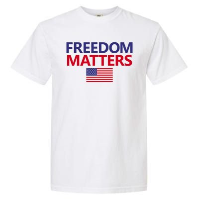 Freedom Matters USA Flag Garment-Dyed Heavyweight T-Shirt