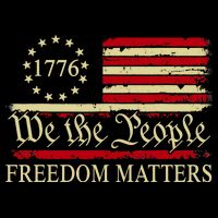 Freedom Matters USA Vintage Flag We The People 1776 Doggie Tank