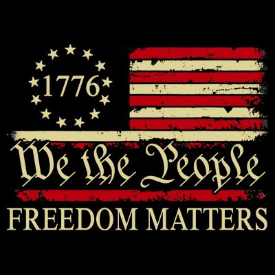 Freedom Matters USA Vintage Flag We The People 1776 T-Shirt