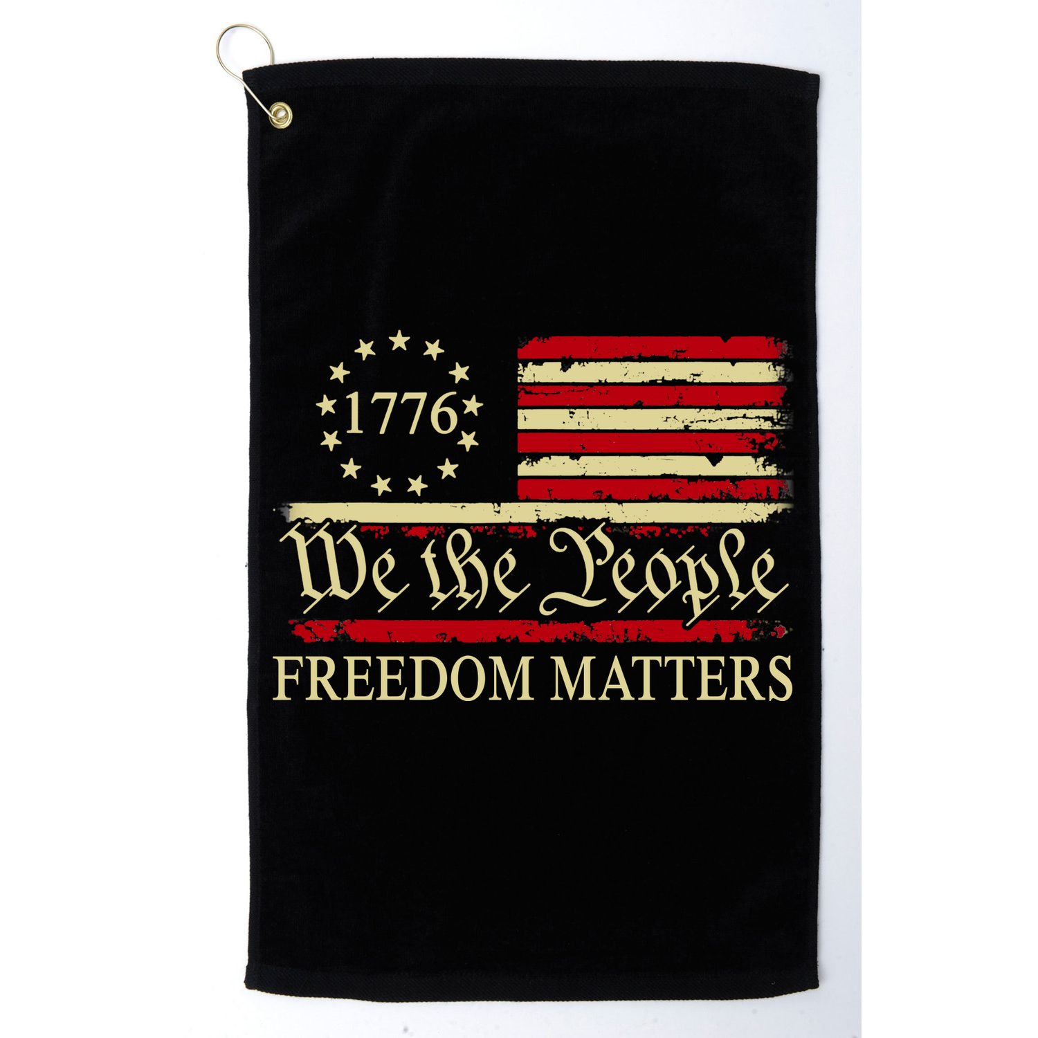 Freedom Matters USA Vintage Flag We The People 1776 Golf Towel