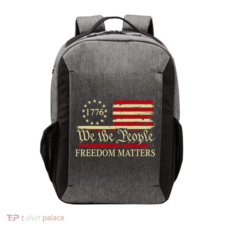 Freedom Matters USA Vintage Flag We The People 1776 Vector Backpack