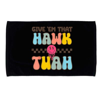 Funny Meme Viral Video Western Country Accent Hawk Tuah Gift Microfiber Hand Towel