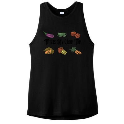 Farmers Market Vibes My Crop Top Farm Vegetable Garden Gift Ladies PosiCharge Tri-Blend Wicking Tank