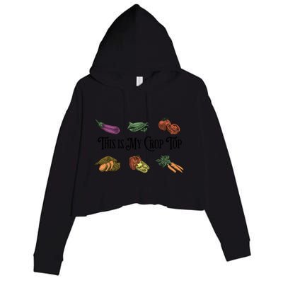 Farmers Market Vibes My Crop Top Farm Vegetable Garden Gift Crop Fleece Hoodie