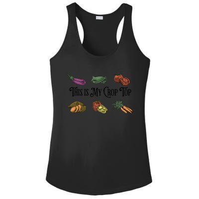 Farmers Market Vibes My Crop Top Farm Vegetable Garden Gift Ladies PosiCharge Competitor Racerback Tank