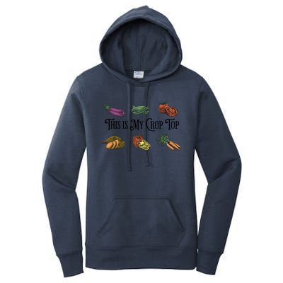 Farmers Market Vibes My Crop Top Farm Vegetable Garden Gift Women's Pullover Hoodie