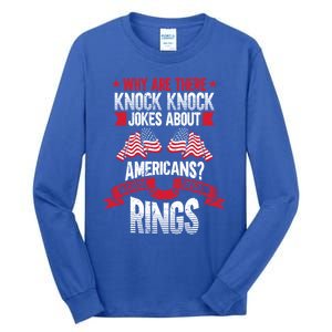 Freedom Merica Veteran Patriotic July Patriot American Flag Funny Gift Tall Long Sleeve T-Shirt