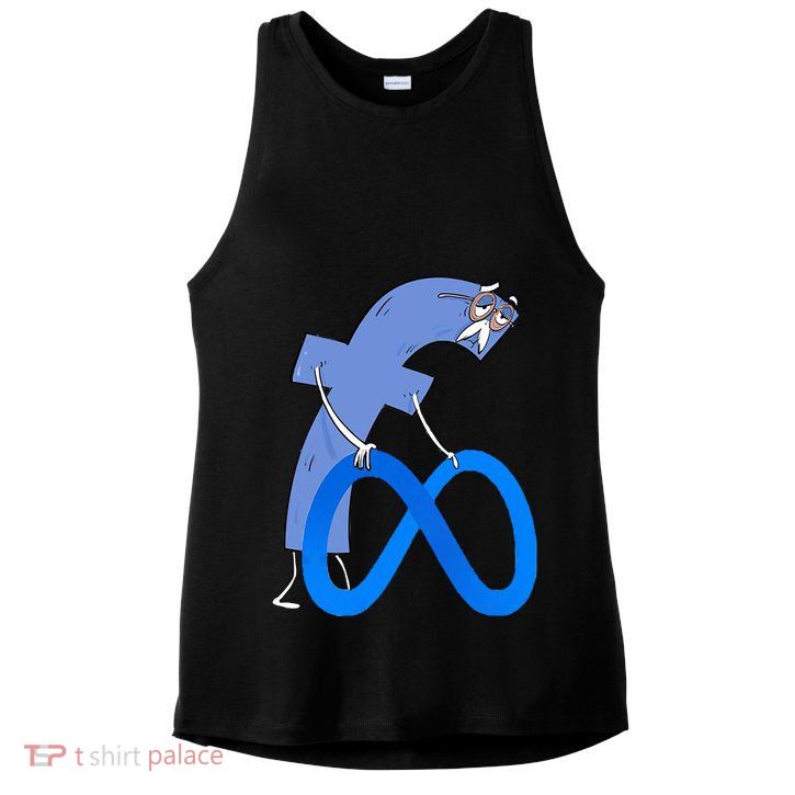 F*ck Meta Verse Facebook Ladies PosiCharge Tri-Blend Wicking Tank