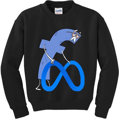 F*ck Meta Verse Facebook Kids Sweatshirt