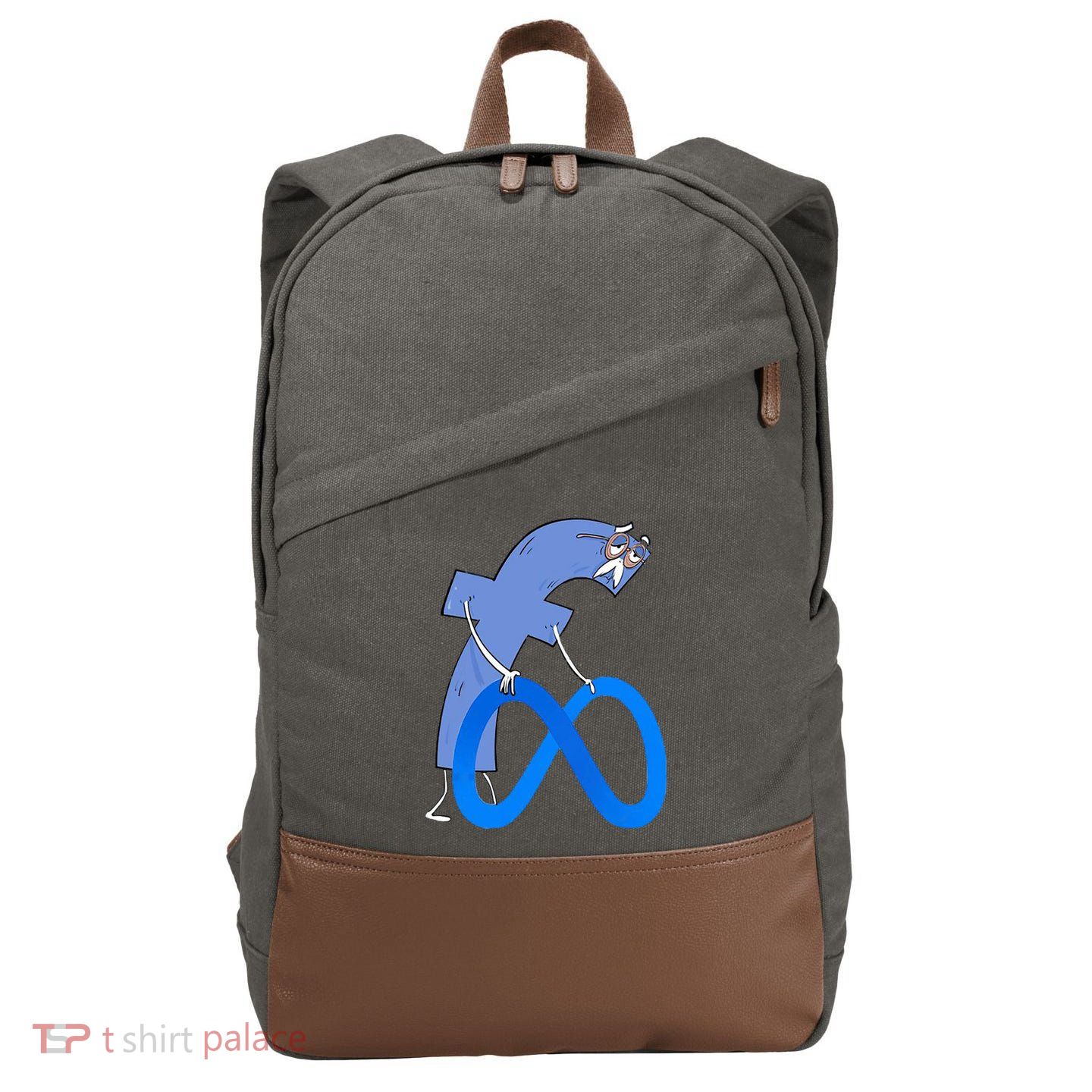 F*ck Meta Verse Facebook Cotton Canvas Backpack