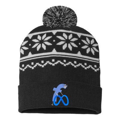 F*ck Meta Verse Facebook USA-Made Snowflake Beanie