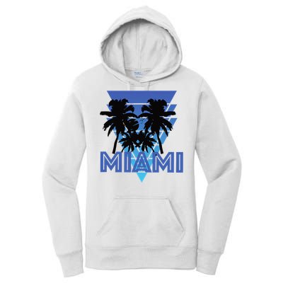 Florida Miami Vintage Palm Trees Women's Pullover Hoodie