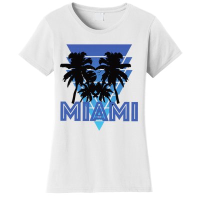 Florida Miami Vintage Palm Trees Women's T-Shirt