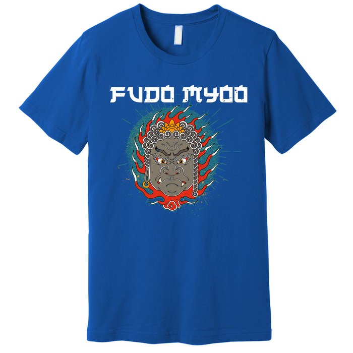 Fudo Myoo Vajrayana Buddhism Immovable Lord Japanese Chinese Funny Gift Premium T-Shirt