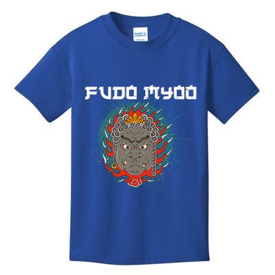 Fudo Myoo Vajrayana Buddhism Immovable Lord Japanese Chinese Funny Gift Kids T-Shirt