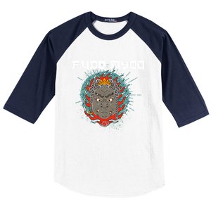 Fudo Myoo Vajrayana Buddhism Immovable Lord Japanese Chinese Funny Gift Baseball Sleeve Shirt