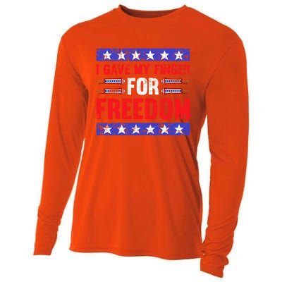 Freedom Merica Veteran Patriotic July Patriot American Flag Cute Gift Cooling Performance Long Sleeve Crew