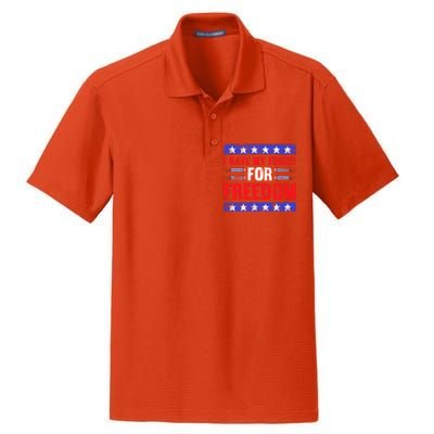 Freedom Merica Veteran Patriotic July Patriot American Flag Cute Gift Dry Zone Grid Polo