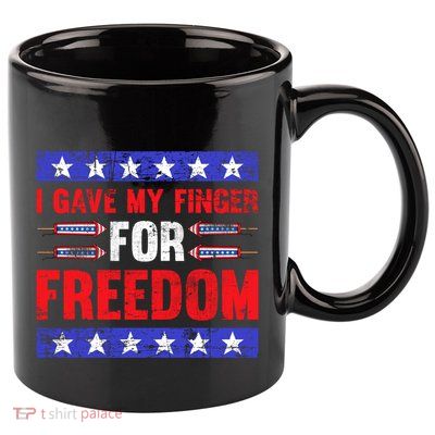 Freedom Merica Veteran Patriotic July Patriot American Flag Cute Gift 11oz C Handle Ceramic Mug
