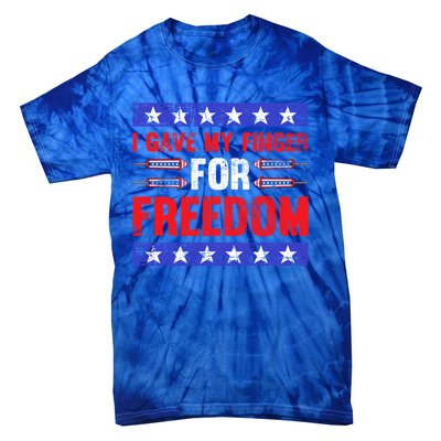 Freedom Merica Veteran Patriotic July Patriot American Flag Cute Gift Tie-Dye T-Shirt