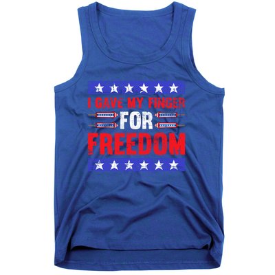 Freedom Merica Veteran Patriotic July Patriot American Flag Cute Gift Tank Top