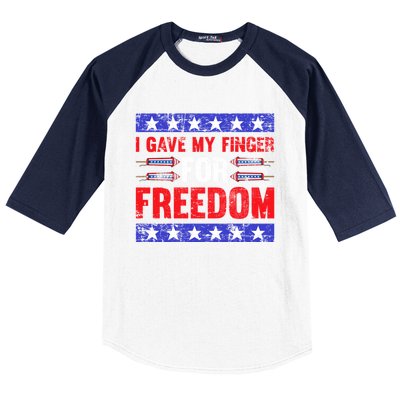 Freedom Merica Veteran Patriotic July Patriot American Flag Cute Gift Baseball Sleeve Shirt