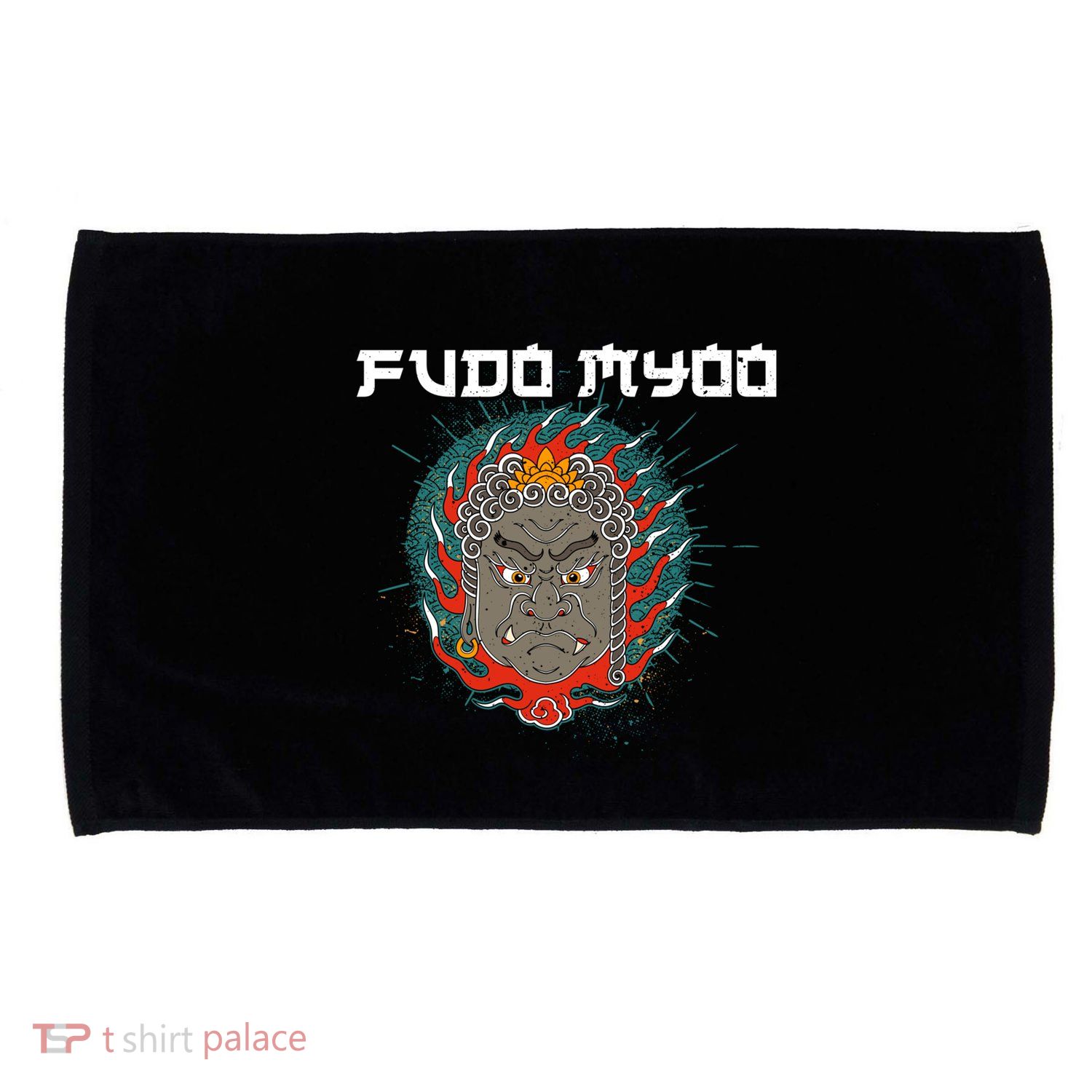 Fudo Myoo Vajrayana Buddhism Immovable Lord Japanese Chinese Gift Microfiber Hand Towel