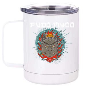 Fudo Myoo Vajrayana Buddhism Immovable Lord Japanese Chinese Gift 12 oz Stainless Steel Tumbler Cup