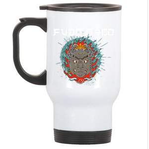 Fudo Myoo Vajrayana Buddhism Immovable Lord Japanese Chinese Gift Stainless Steel Travel Mug