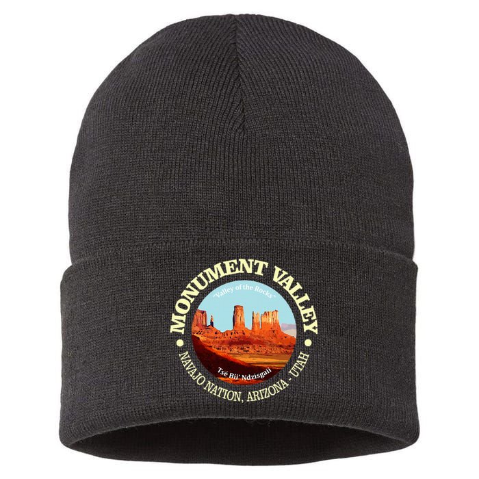 Funny Monument Valley Utah National Monument Sustainable Knit Beanie