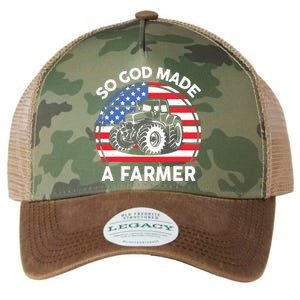 Famer Men Women Kids Funny So God Made A Farmer Legacy Tie Dye Trucker Hat