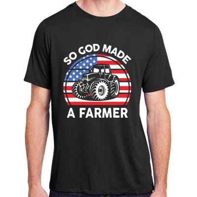 Famer Men Women Kids Funny So God Made A Farmer Adult ChromaSoft Performance T-Shirt