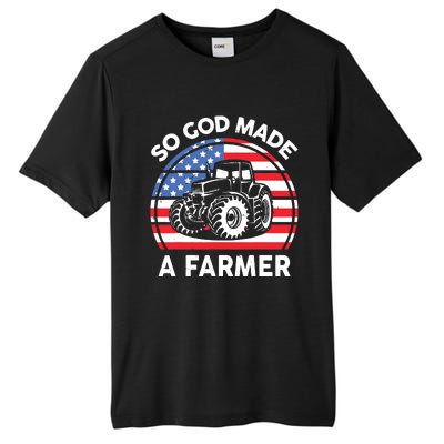 Famer Men Women Kids Funny So God Made A Farmer Tall Fusion ChromaSoft Performance T-Shirt