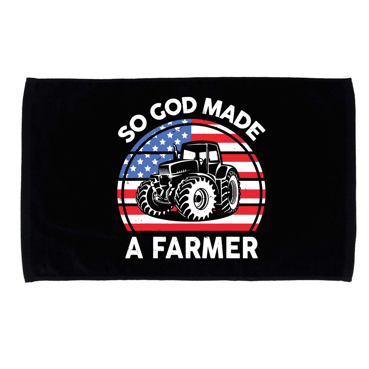 Famer Men Women Kids Funny So God Made A Farmer Microfiber Hand Towel