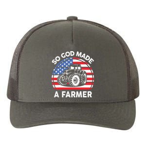 Famer Men Women Kids Funny So God Made A Farmer Yupoong Adult 5-Panel Trucker Hat