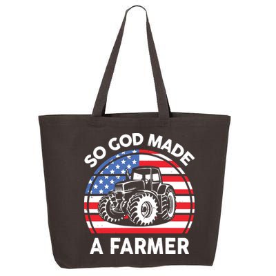 Famer Men Women Kids Funny So God Made A Farmer 25L Jumbo Tote