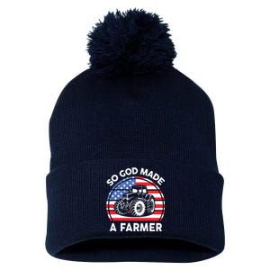 Famer Men Women Kids Funny So God Made A Farmer Pom Pom 12in Knit Beanie