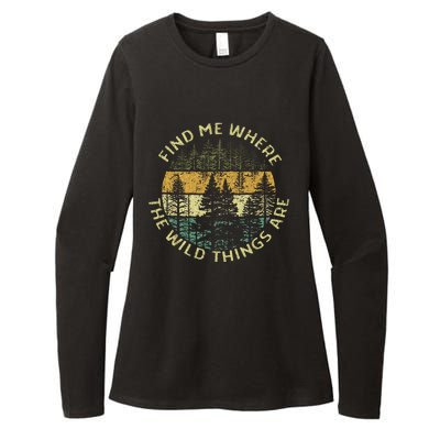 Find Me Where The Wild Things Are Outdoor Womens CVC Long Sleeve Shirt