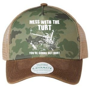 Funny Mess With The Turt You're Gonna Get Hurt Battle Turtle Legacy Tie Dye Trucker Hat